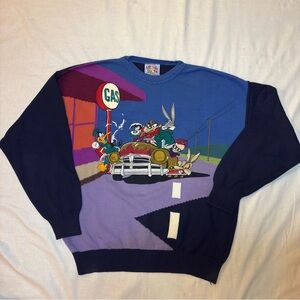 Looney Tunes Lario Sweater 50s Gas Station LTD Edition Medium with Certificate